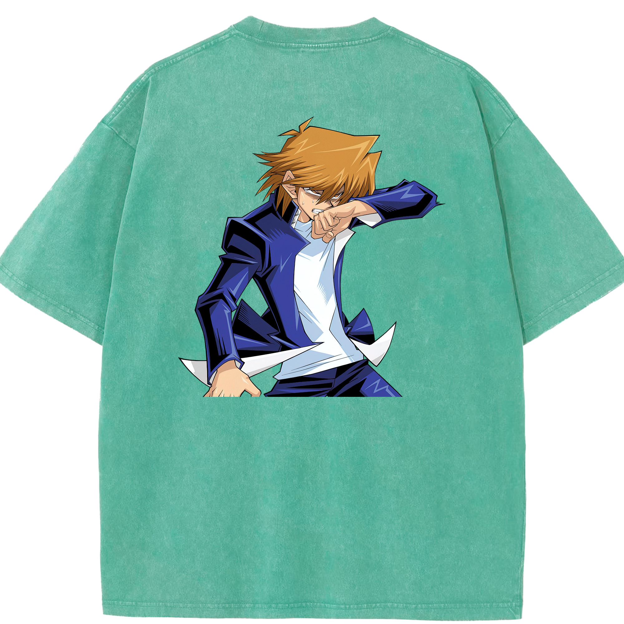 （画像用） 遊☆戯☆王 Yu-Gi-Oh! 綿100% ヴィンテージ風 半袖Tシャツ（背面プリント）